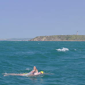 Swimmer and Cap Gris-Nez